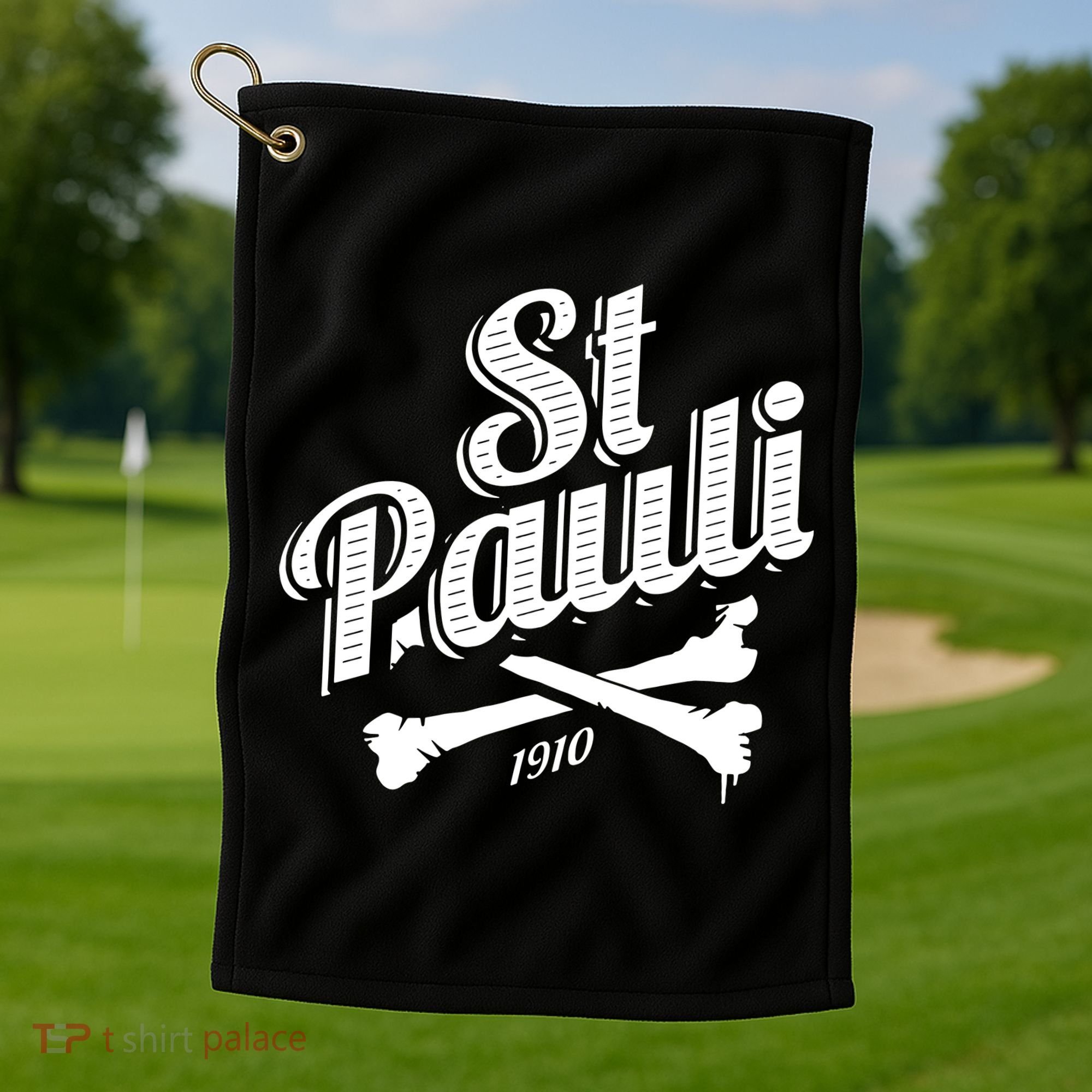 St. Pauli 1910 Soccer Hamburg Golf Towel