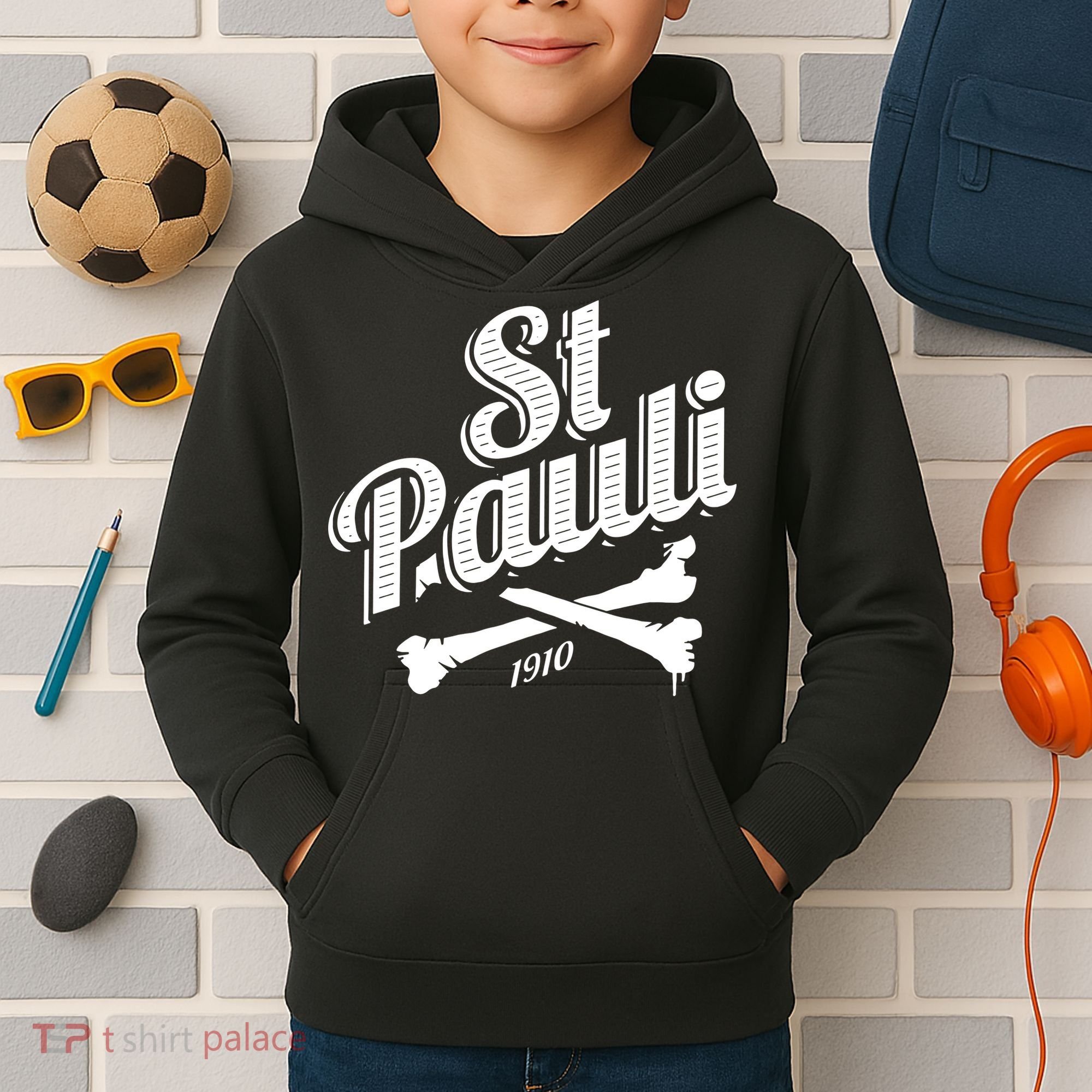 St. Pauli 1910 Soccer Hamburg Kids Hoodie