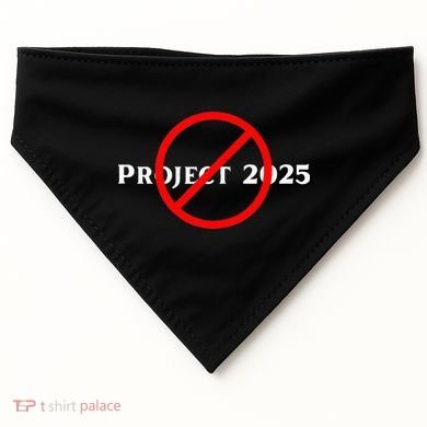 Stop Project 2025 TrumpS Project Anti Trump USA-Made Doggie Bandana