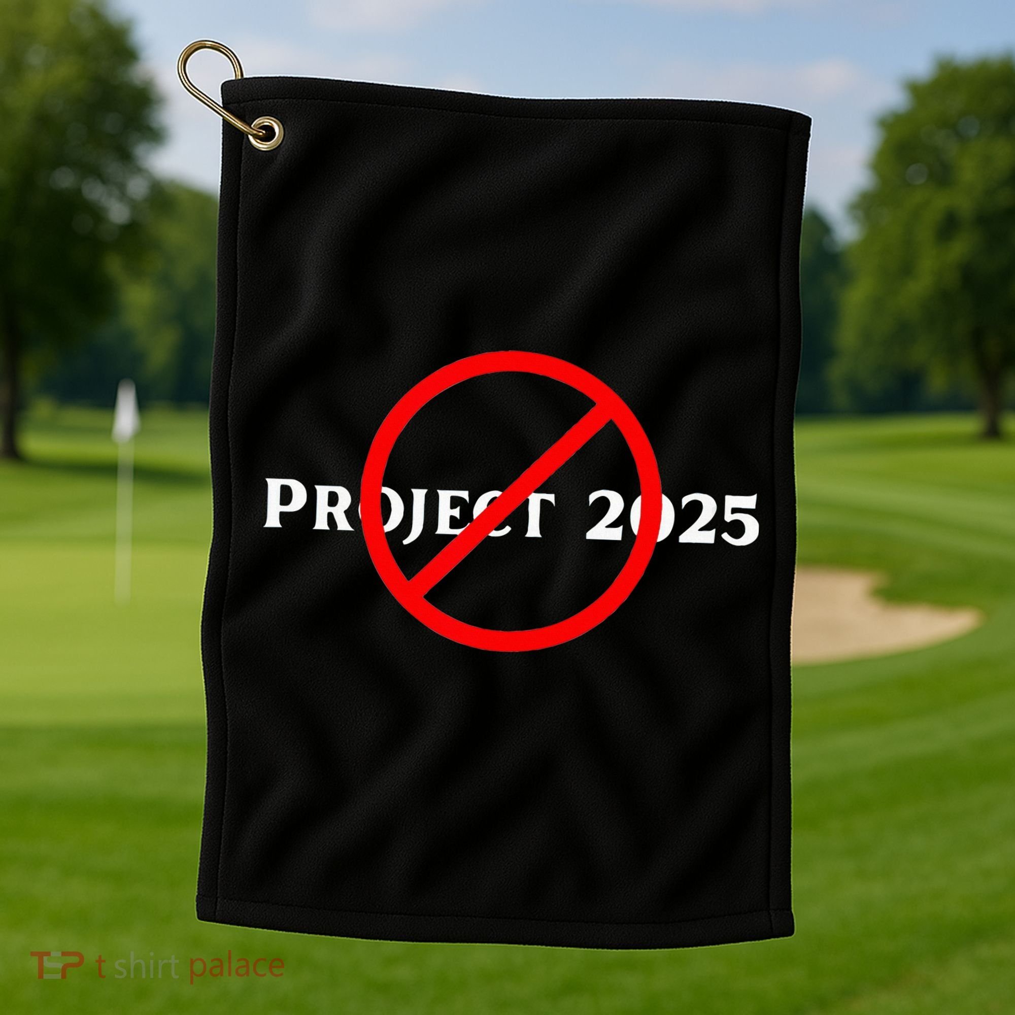 Stop Project 2025 TrumpS Project Anti Trump Golf Towel