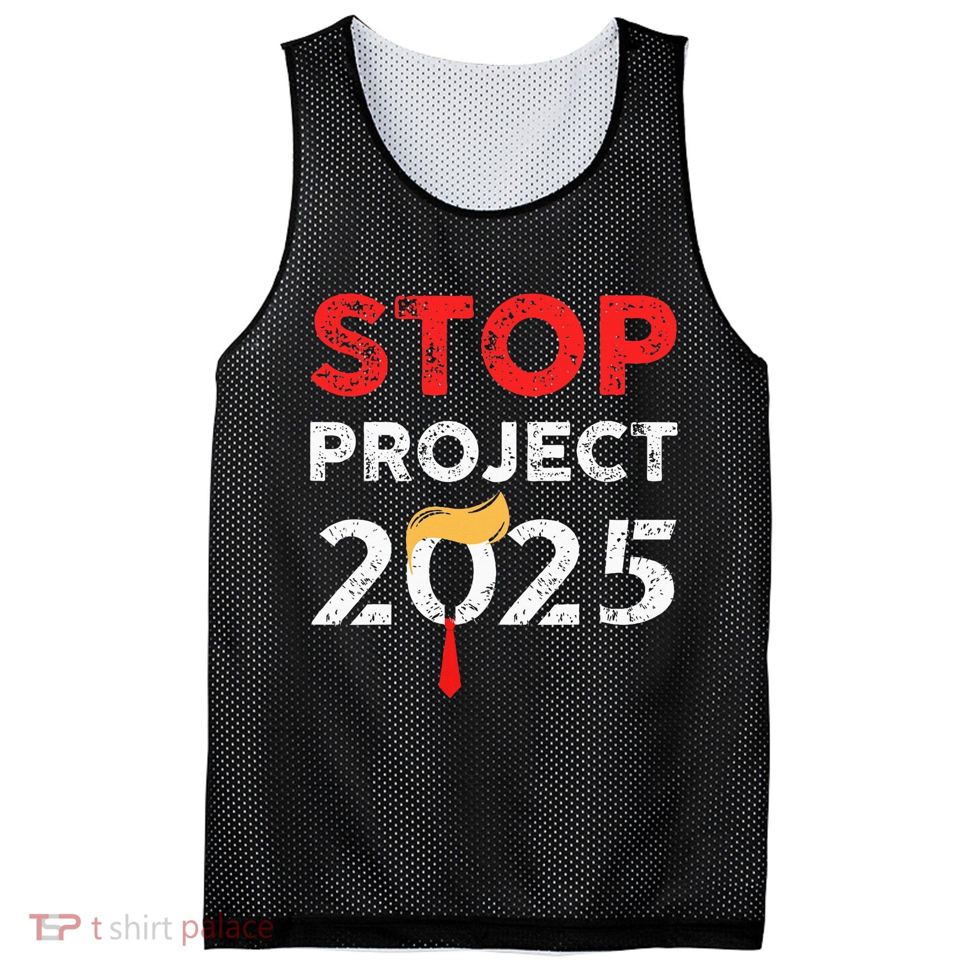 Stop Project 2025 TrumpS Project Anti Trump Mesh Reversible Basketball Jersey Tank