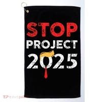 Stop Project 2025 TrumpS Project Anti Trump Golf Towel thumb 0