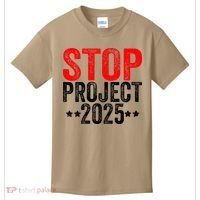 Stop Project 2025 Kids T-Shirt thumb 0
