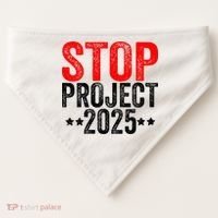Stop Project 2025 USA-Made Doggie Bandana thumb 0