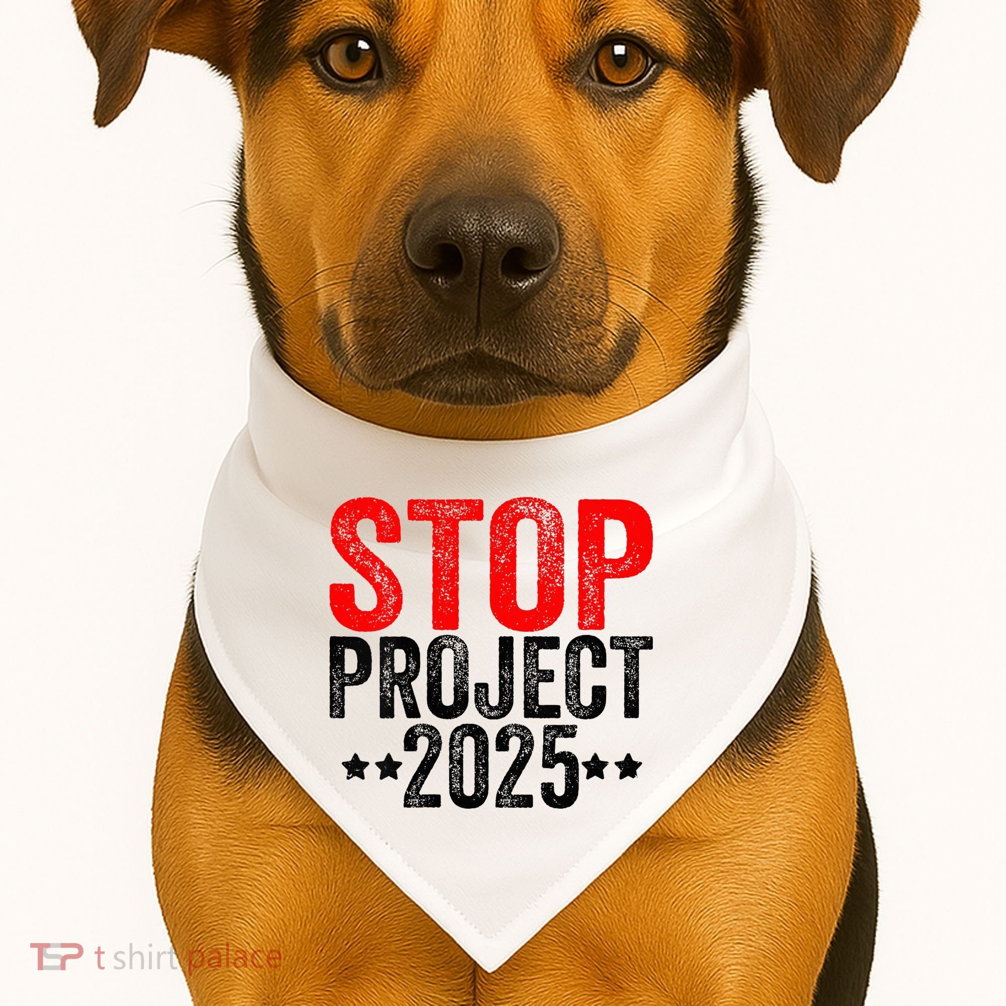 Stop Project 2025 USA-Made Doggie Bandana