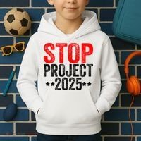 Stop Project 2025 Kids Hoodie thumb 2