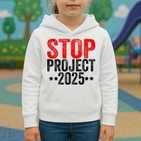 Stop Project 2025 Kids Hoodie thumb 3