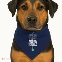 Screw Your Lab Safety I Want Super Powers USA-Made Doggie Bandana thumb 1