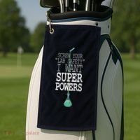 Screw Your Lab Safety I Want Super Powers Golf Towel thumb 2