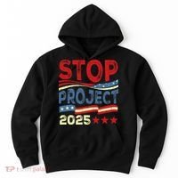 Stop Project 2025 Anti Trump Usa Flag Political Hoodie thumb 0