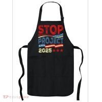 Stop Project 2025 Anti Trump Usa Flag Political Apron thumb 0