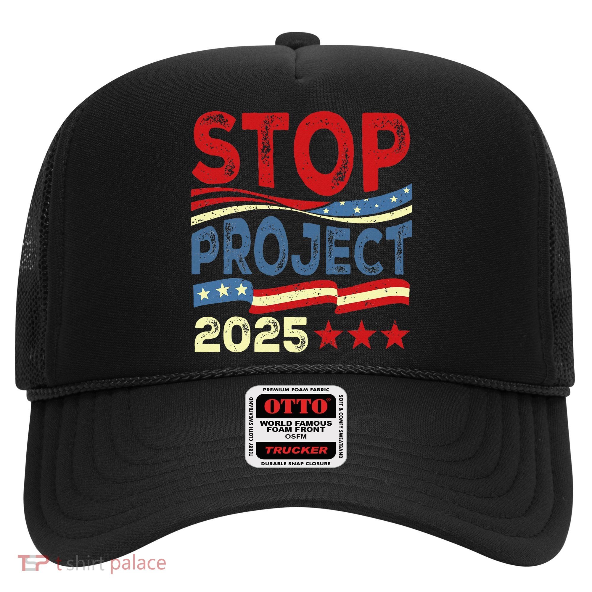Stop Project 2025 Anti Trump Usa Flag Political Hat