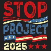 Stop Project 2025 Anti Trump Usa Flag Political Golf Towel thumb 3