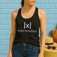 Stay Positive Absolute Value Funny Math Women's Tank Top thumb 2