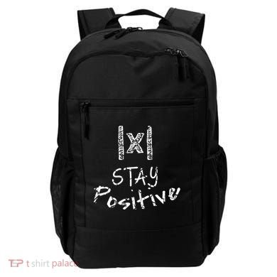 Stay Positive Absolute Value Funny Math Teacher Calculus Gift Backpack
