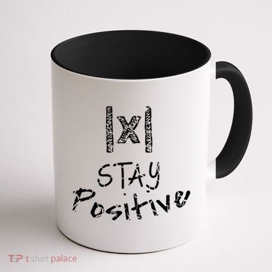 Stay Positive Absolute Value Funny Math Teacher Calculus Gift Coffee Mug back
