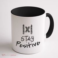 Stay Positive Absolute Value Funny Math Teacher Calculus Gift Coffee Mug thumb 1
