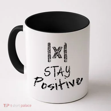 Stay Positive Absolute Value Funny Math Teacher Calculus Gift Coffee Mug