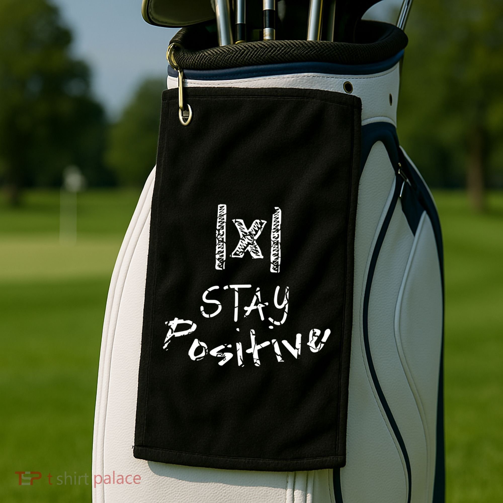 Stay Positive Absolute Value Funny Math Teacher Calculus Gift Golf Towel