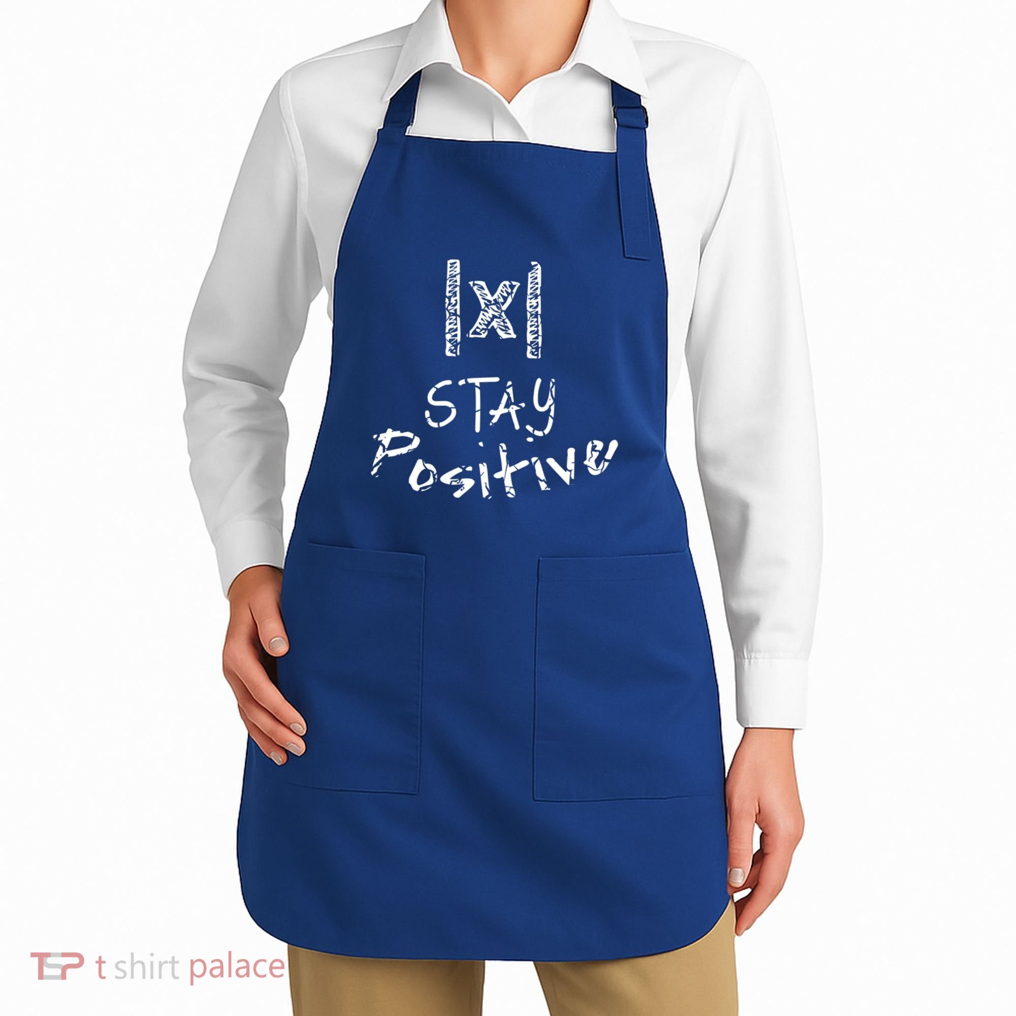 Stay Positive Absolute Value Funny Math Teacher Calculus Gift Apron