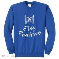 Stay Positive Absolute Value Funny Math Teacher Calculus Gift Sweatshirt thumb 0