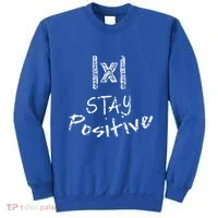 Stay Positive Absolute Value Funny Math Teacher Calculus Gift Sweatshirt thumb 0