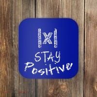 Stay Positive Absolute Value Funny Math Teacher Calculus Gift Coaster thumb 0