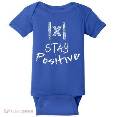 Stay Positive Absolute Value Funny Math Teacher Calculus Gift Baby Bodysuit