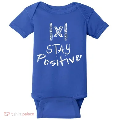 Stay Positive Absolute Value Funny Math Teacher Calculus Gift Baby Bodysuit