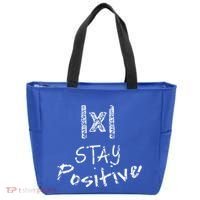 Stay Positive Absolute Value Funny Math Teacher Calculus Gift Tote Bag thumb 0