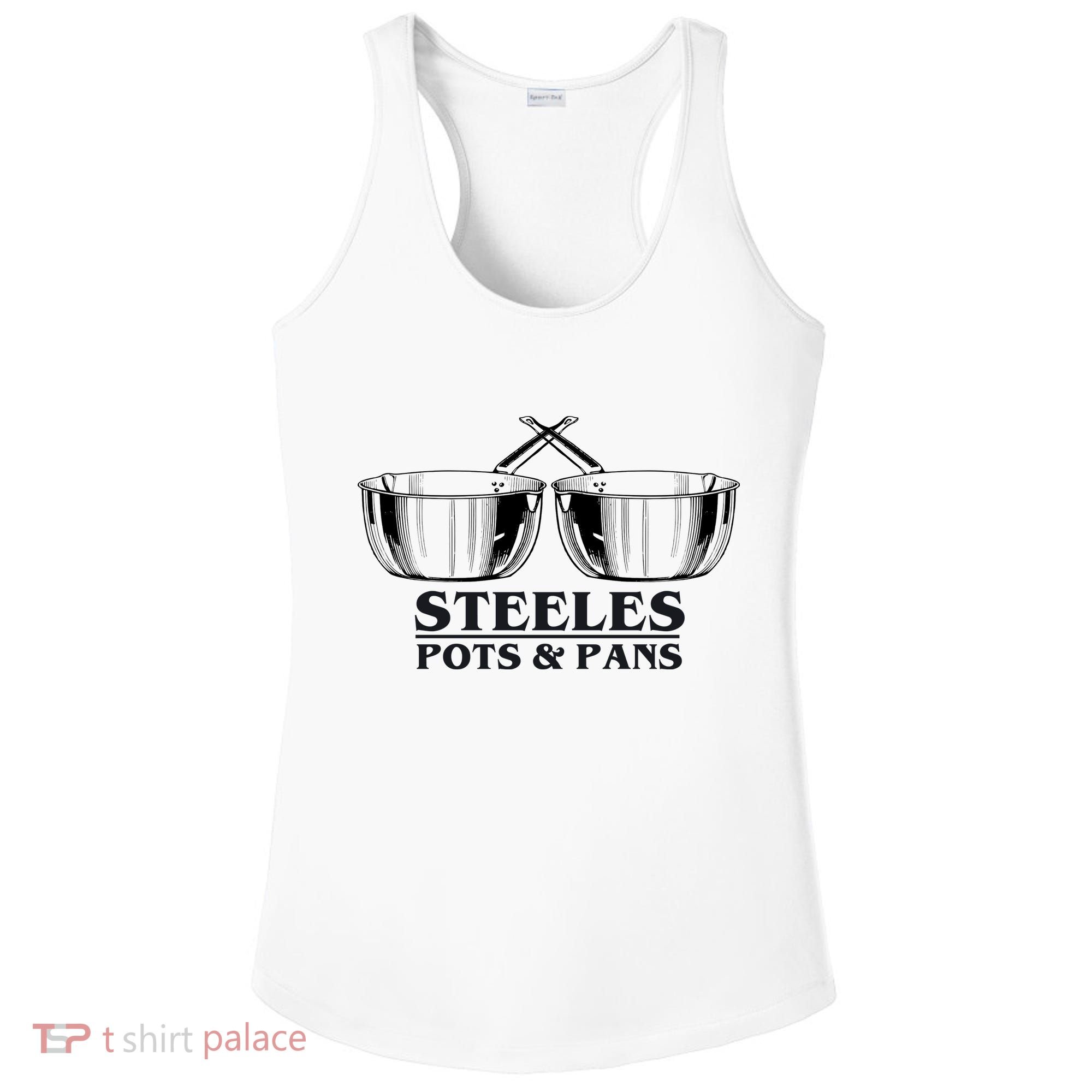 Steeles Pots And Pans Ladies PosiCharge Competitor Racerback Tank
