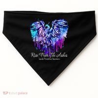 Suicide Prevention Awareness Phoenix Rise From The Ashes USA-Made Doggie Bandana thumb 0