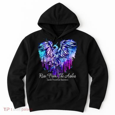 Suicide Prevention Awareness Phoenix Rise From The Ashes Hoodie