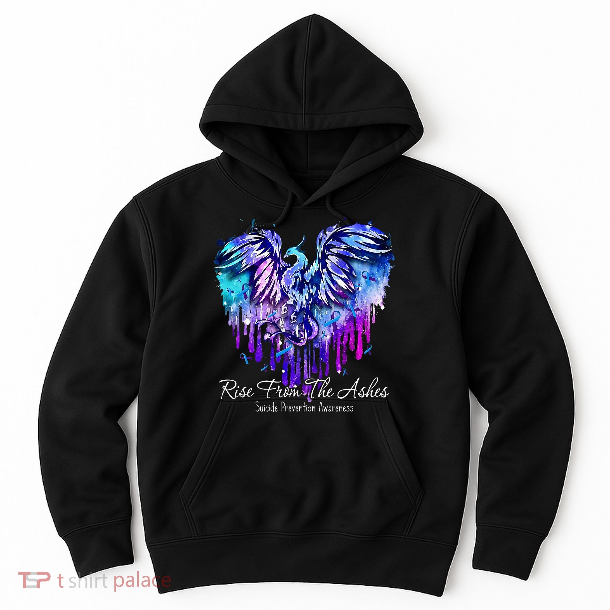 Suicide Prevention Awareness Phoenix Rise From The Ashes Hoodie