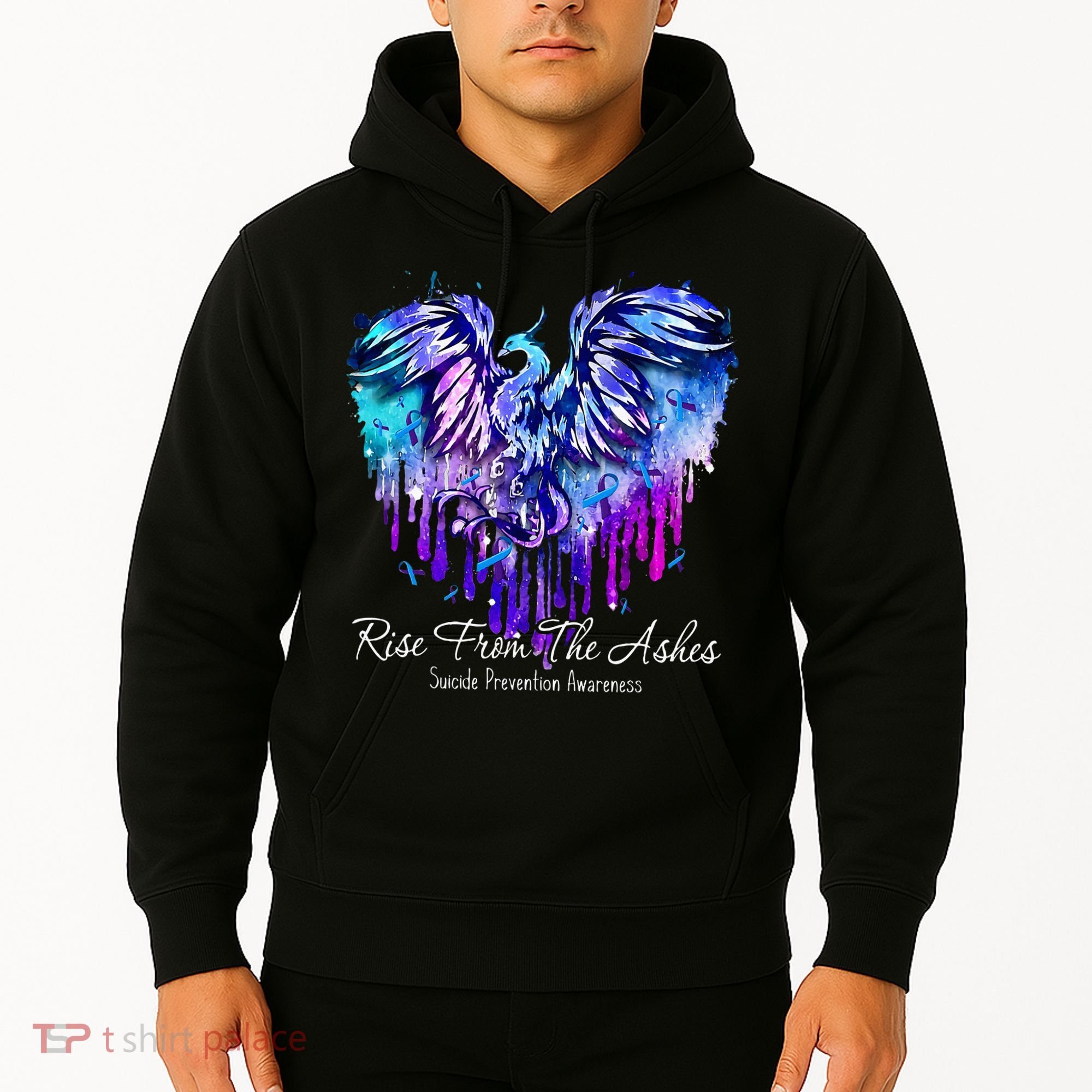 Suicide Prevention Awareness Phoenix Rise From The Ashes Hoodie