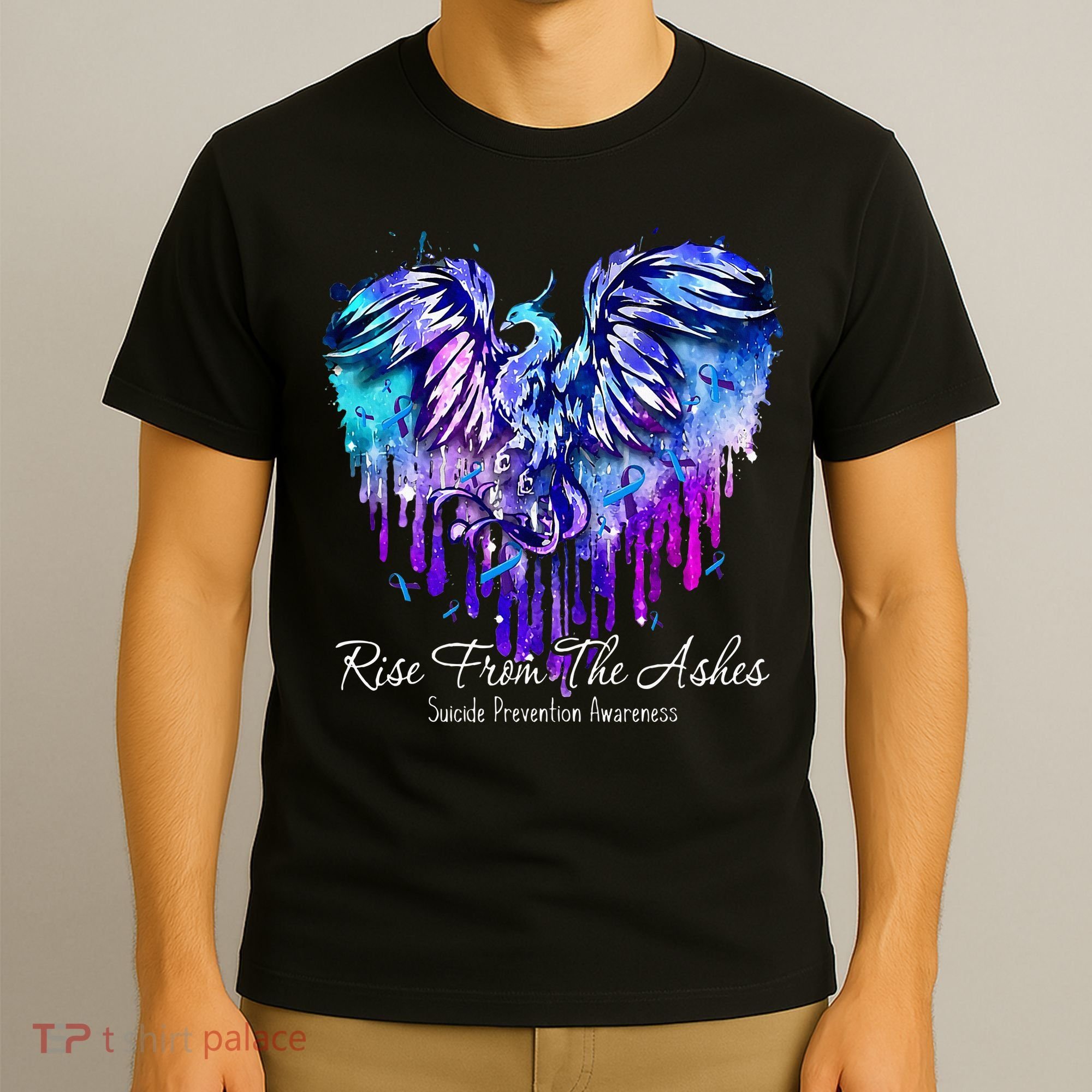 Suicide Prevention Awareness Phoenix Rise From The Ashes T-Shirt