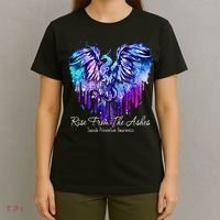 Suicide Prevention Awareness Phoenix Rise From The Ashes T-Shirt thumb 4
