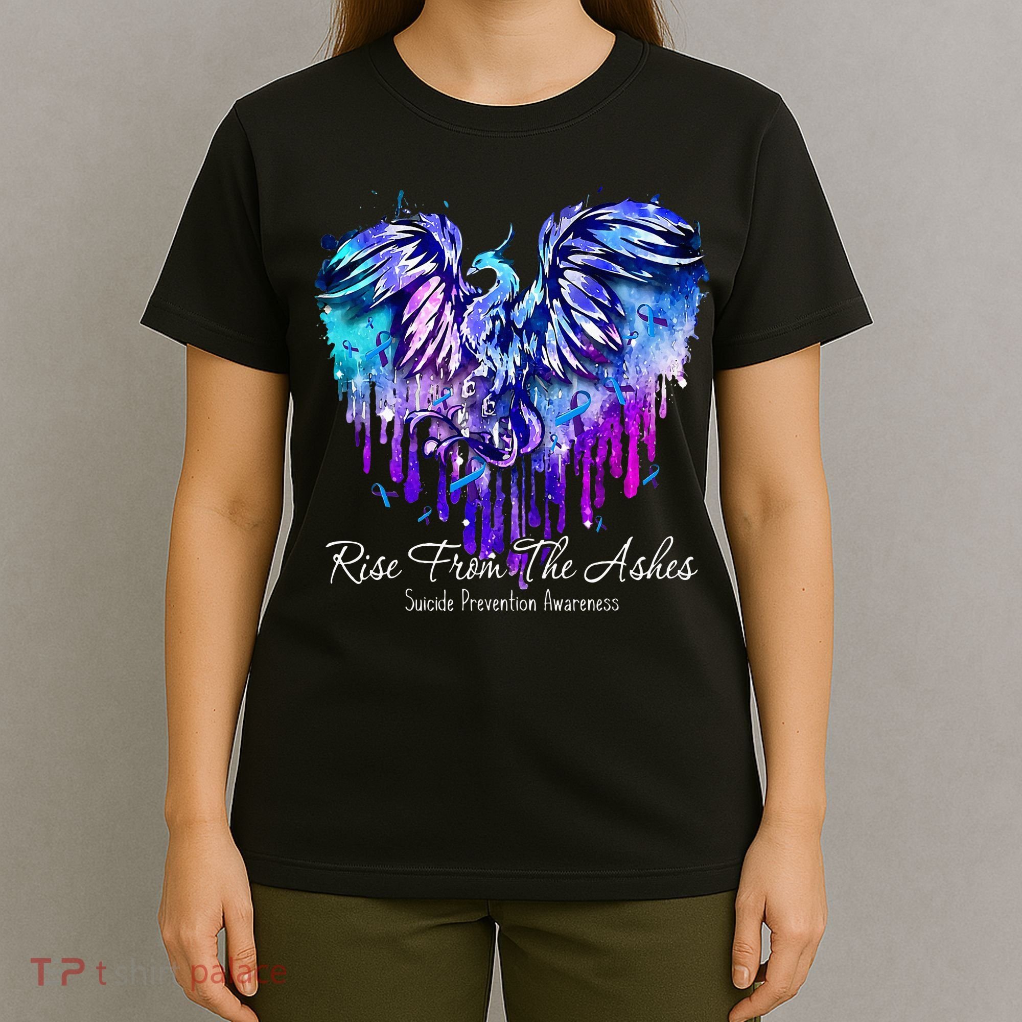 Suicide Prevention Awareness Phoenix Rise From The Ashes T-Shirt