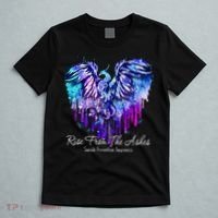 Suicide Prevention Awareness Phoenix Rise From The Ashes T-Shirt thumb 5