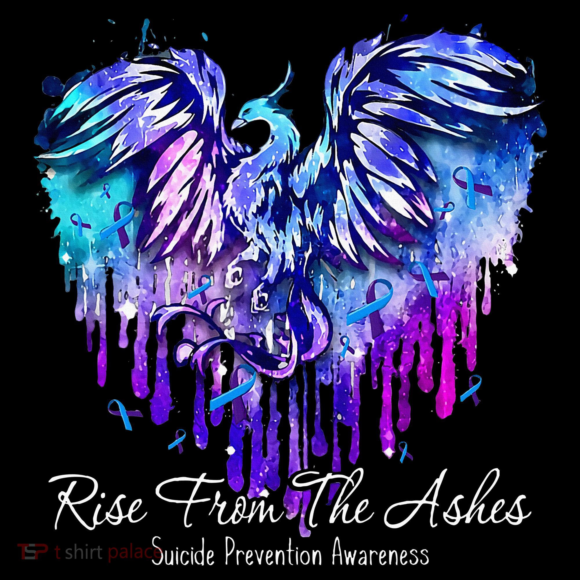 Suicide Prevention Awareness Phoenix Rise From The Ashes Ornament