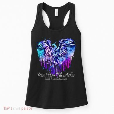 Suicide Prevention Awareness Phoenix Rise From The Ashes Women's Tank Top