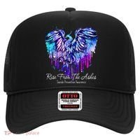 Suicide Prevention Awareness Phoenix Rise From The Ashes Hat thumb 0