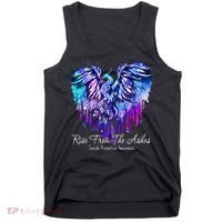 Suicide Prevention Awareness Phoenix Rise From The Ashes Tank Top thumb 0