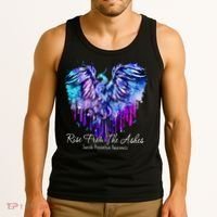 Suicide Prevention Awareness Phoenix Rise From The Ashes Tank Top thumb 3