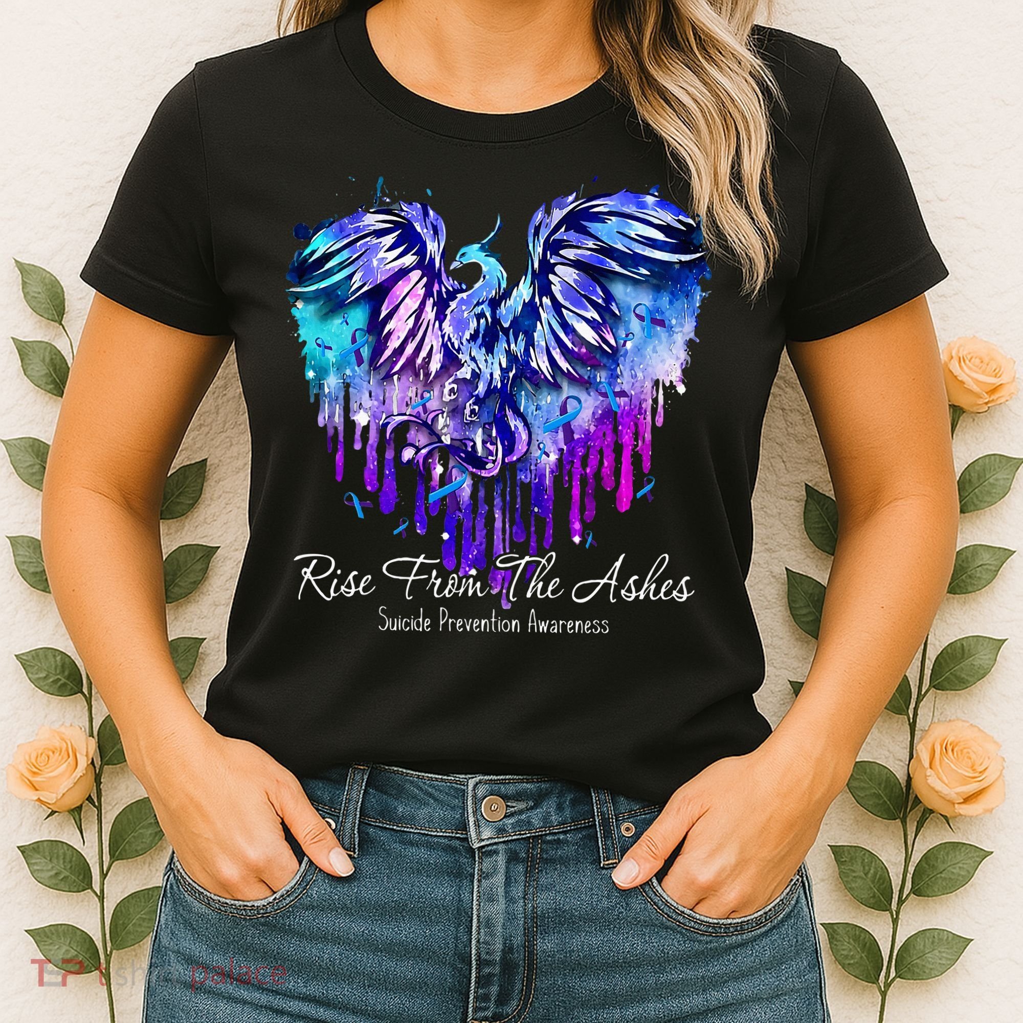 Suicide Prevention Awareness Phoenix Rise From The Ashes Women's T-Shirt