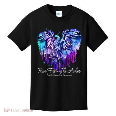 Suicide Prevention Awareness Phoenix Rise From The Ashes Kids T-Shirt