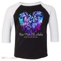 Suicide Prevention Awareness Phoenix Rise From The Ashes Toddler Fine Jersey T-Shirt thumb 0