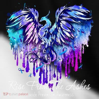 Suicide Prevention Awareness Phoenix Rise From The Ashes Toddler Fine Jersey T-Shirt