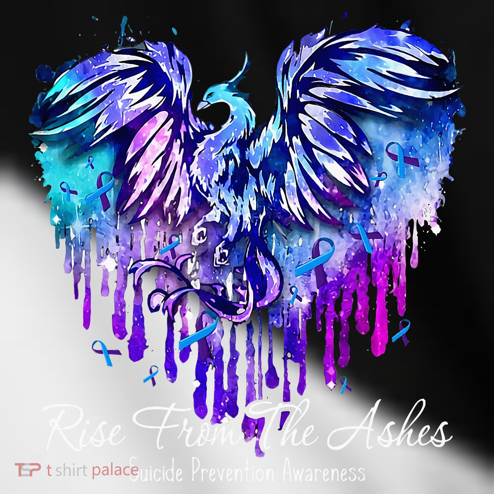 Suicide Prevention Awareness Phoenix Rise From The Ashes Toddler Fine Jersey T-Shirt