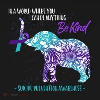 Suicide Prevention Awareness Sunflower Elephant Be Kind Gift Pajama Set thumb 2